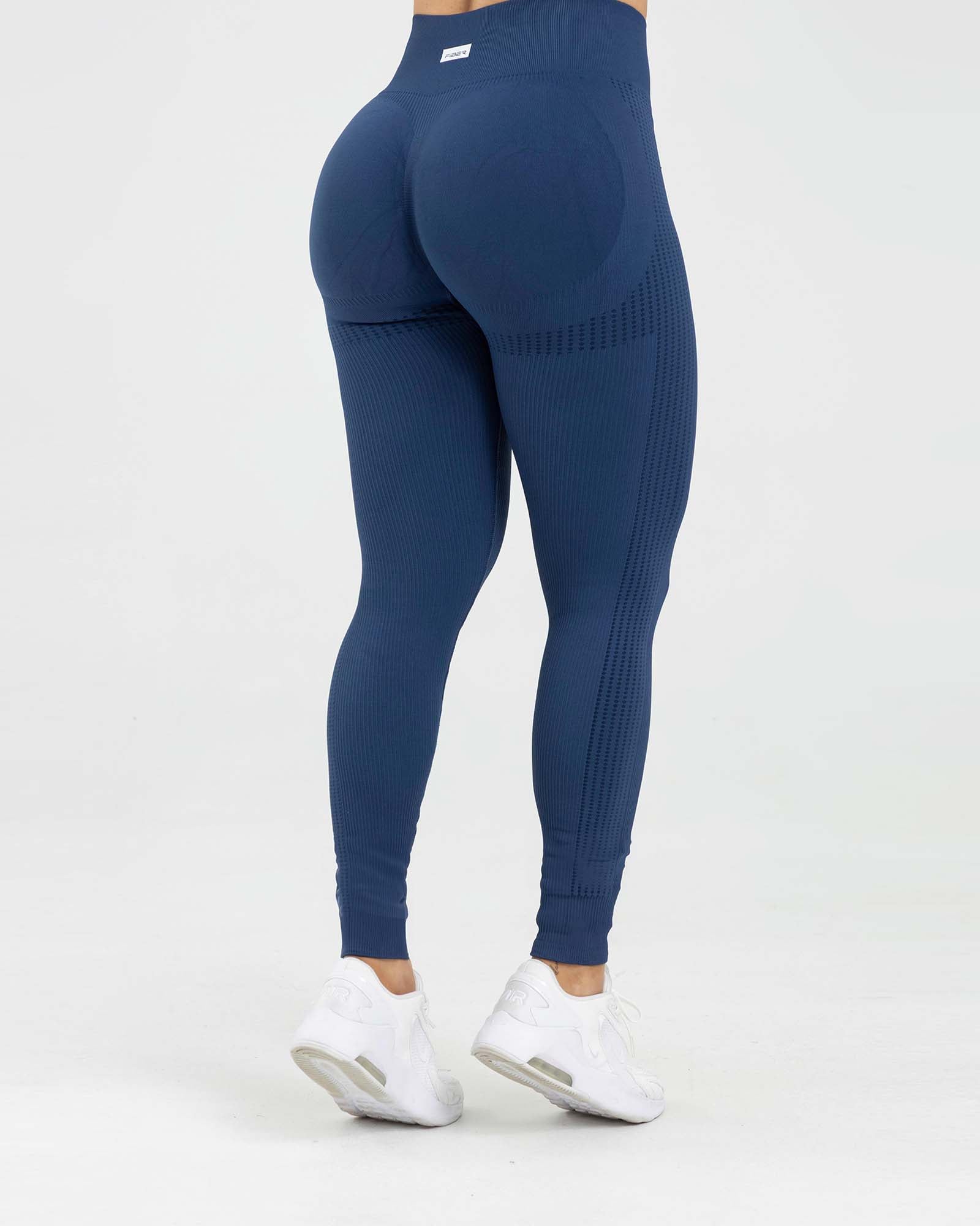 Leggings sin costuras flow azul navy galaxia nivel sube FIBRA