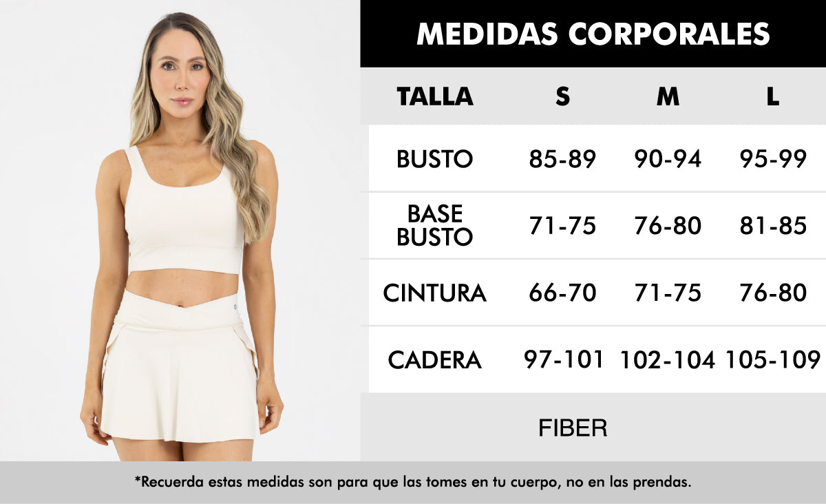 Top sisa beige birch level up FIBER