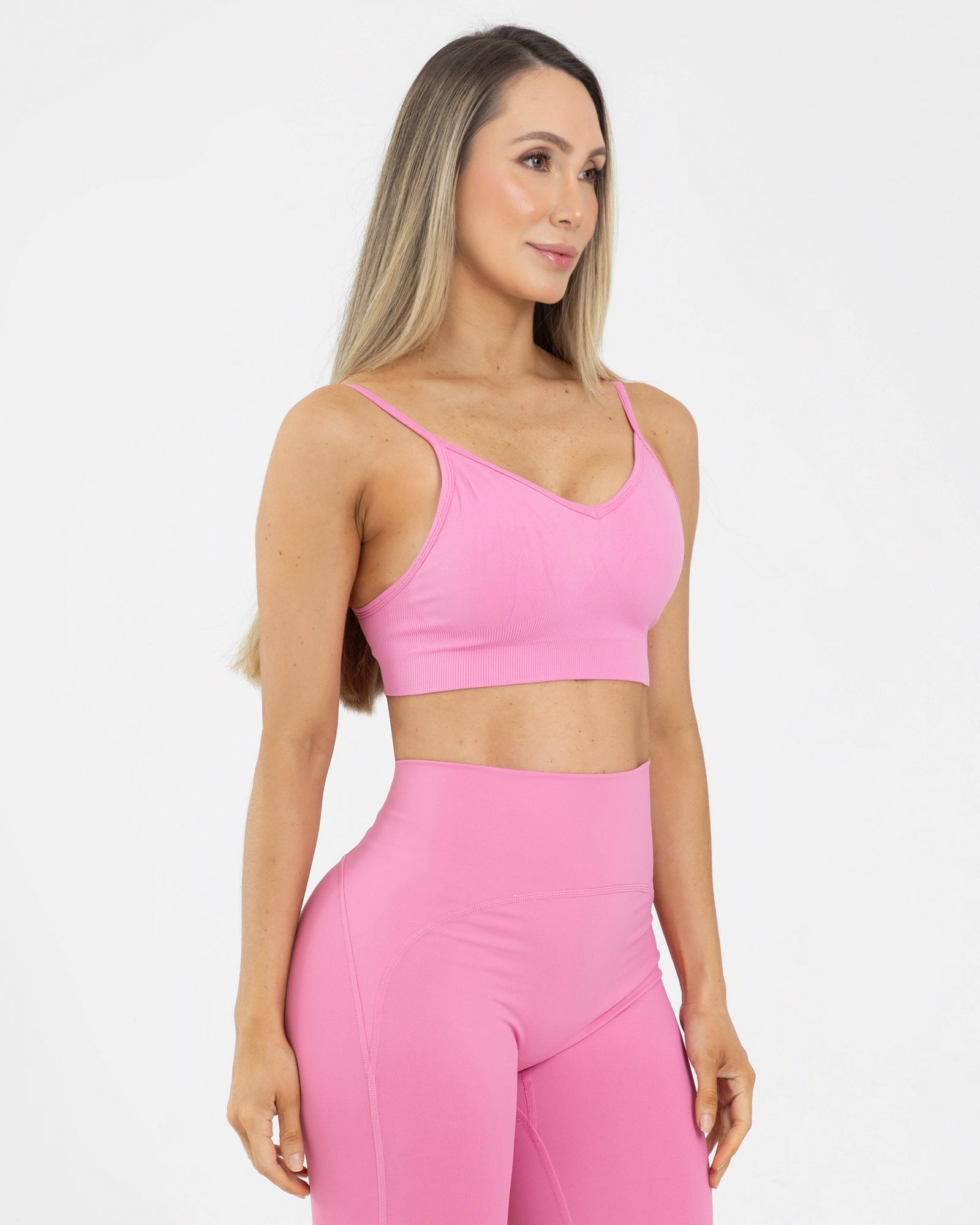 Top seamless sculpt rosa cosmos level up FIBER