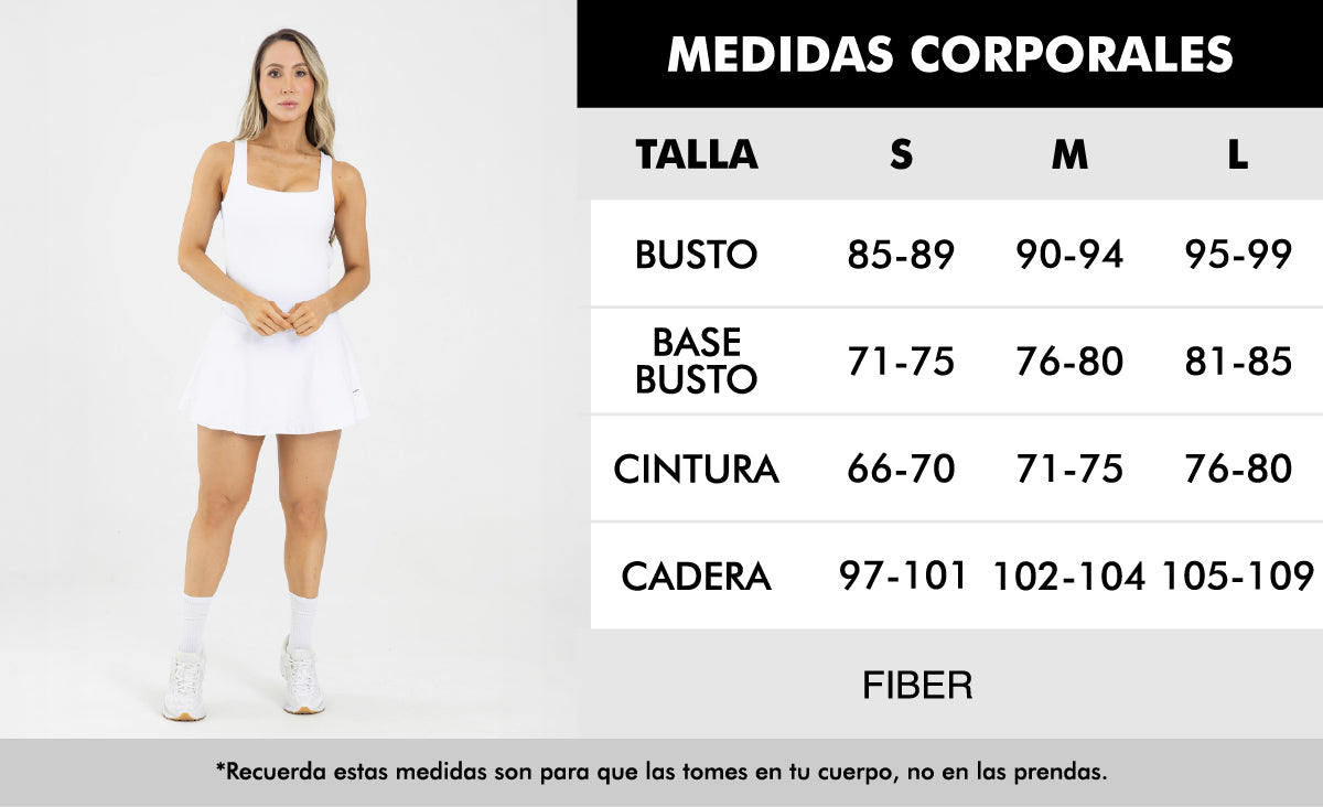 Enterizo falda sway beige birch level up FIBER