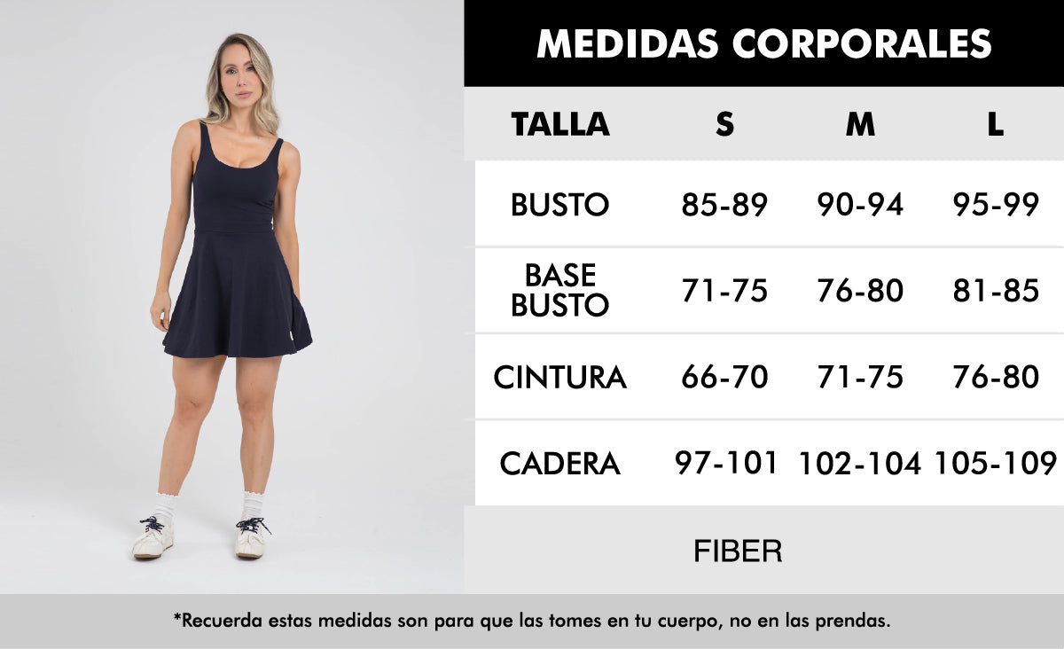 Vestido falda light form cafe oscuro offline FIBER